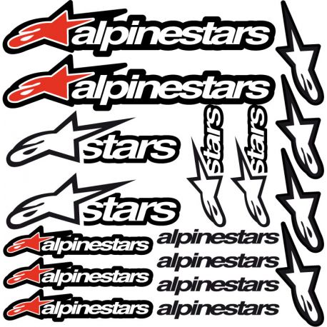 Planche autocollants ALPINESTAR