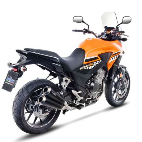 Echappement LEOVINCE GP DUAL HONDA CB500X CB500F CBR500R 2016-2017