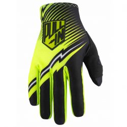 Gants Pull-in challenger Noir-Jaune fluo
