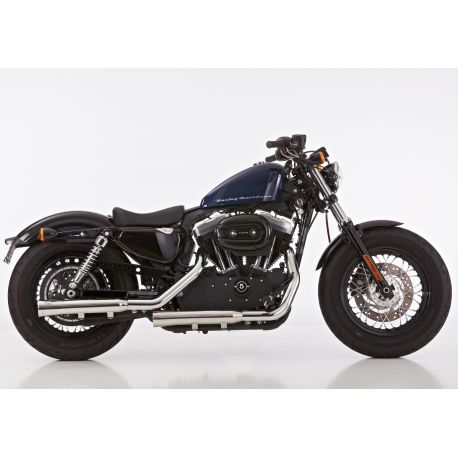 Echappement Falcon Double GROOVE Harley Davidson Sportster XL 883 C / L / N / R 2006-2013 XL 1200 C / CA / CB / L / N / R / V /