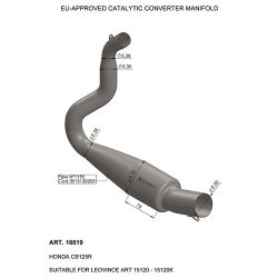 Manchon catalysé LEOVINCE GP ONE HONDA CB125R 2018-2020