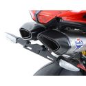 Support de plaque R&G Racing MV AGUSTA F4RR CORSACORTA 2011-2014 F4 1000R F4 MY 2010-2015 Echappement Termignoni uniquement