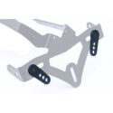 Adaptateur de plaque d''immatriculation R&G RACING noir pour support de plaque