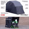 Garage mobile pour moto TAILLE M 283 X 105 X 155CM 1