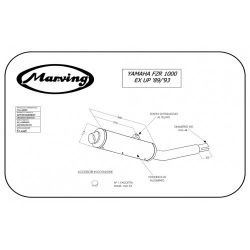 Echappement MARVING YAMAHA FZR 1000 EXUP 1989-1991
