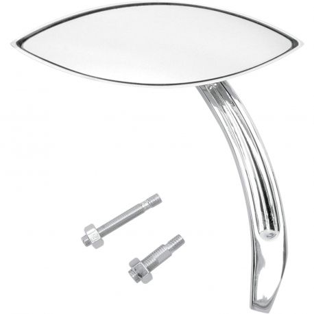 Rétroviseurs moto chromé CAT-EYE 3D