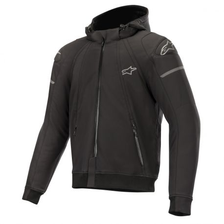 blouson moto capuche