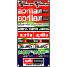 Planche autocollants MOTO GP Aprilia 0