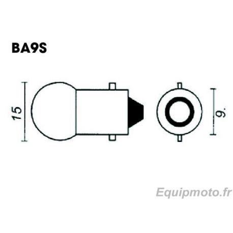 Ampoule T85 12V/4W culot BA9s