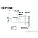 Ampoule H3 12V55 Culot PK22S/64151/101,00