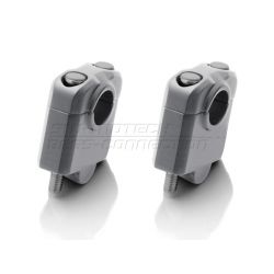 Kit réhausse de guidon moto SW MOTECH 22mm hauteur 21mm recule 22mm noir