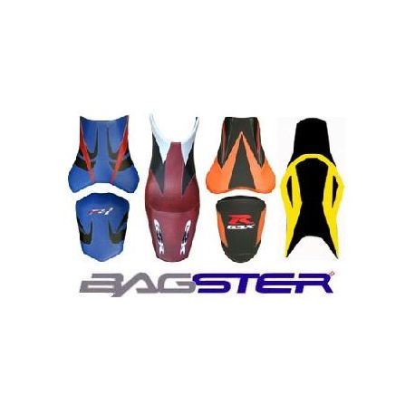 housse de selle bagster DUCATI MONSTER 600/750/900 2000 BLEU FONCE/ARGENT/LETTRE BLEU FONCE