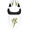 housse de selle bagster SUZUKI HAYABUSA 2009-2011 BLANC/GITANE/NOIR/LETTRES NOIRES 4
