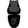 housse de selle bagster SUZUKI HAYABUSA 2009 NOIR/ROUGE/LETTRES ROUGES 2