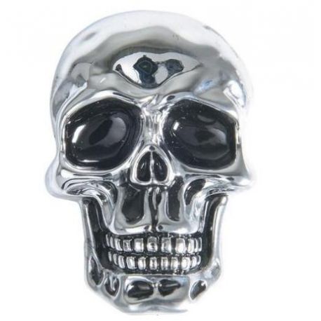 Emblèmes décoratifs de tête de mort 29x45mm