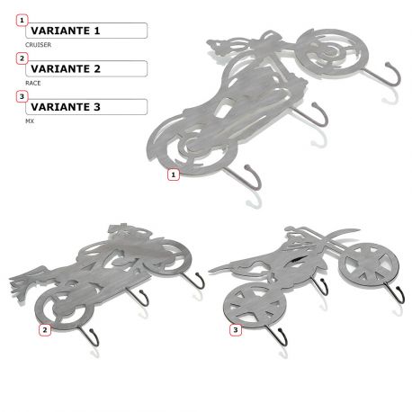 Support mural cle moto CROSS