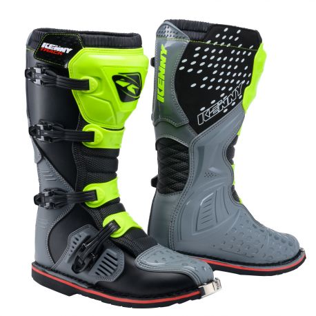Bottes Kenny Track Gris jaune fluo Noir