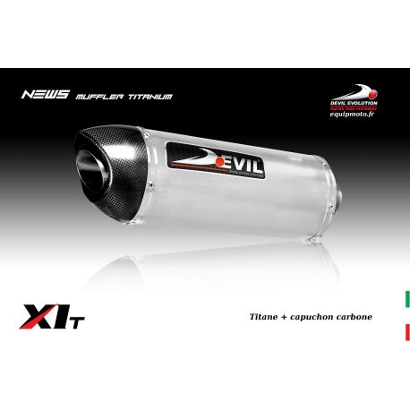 Echappement DEVIL evolution pour TRIUMPH 675 STREET TRIPLE 2007-2012