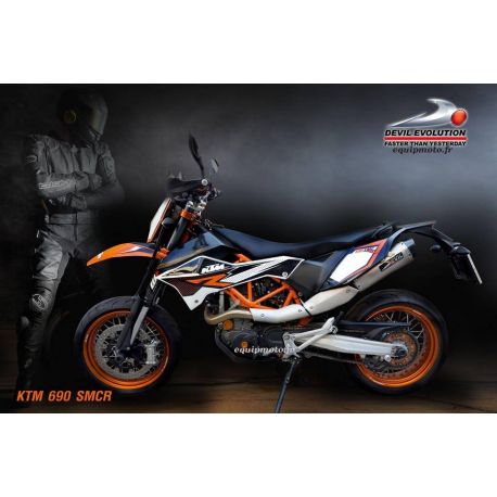 Echappement DEVIL evolution pour KTM SMC690 SMC690R 2008-2017