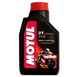 Huile 100% synthetique MOTUL 710 2 temps 1 Litre