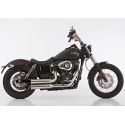 Ligne complete d'Echappement Falcon Double GROOVE Harley Davidson Dyna Super glide / Fat BOB / Wide Glide / Street BOB / Super G