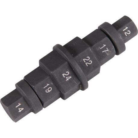 Douille six pans demonte roue 12/14/17/19/22/24 mm