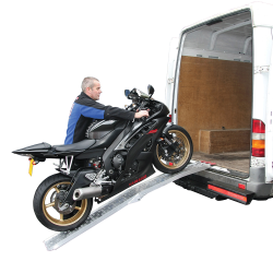 Rampe de chargement aluminium BikeTek pliable en 2 230mmX2170mm
