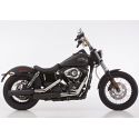 Echappement Falcon Double GROOVE Harley Davidson Dyna Super glide / Street BOB / Super Glide Custom / Low Rider 2006-2017