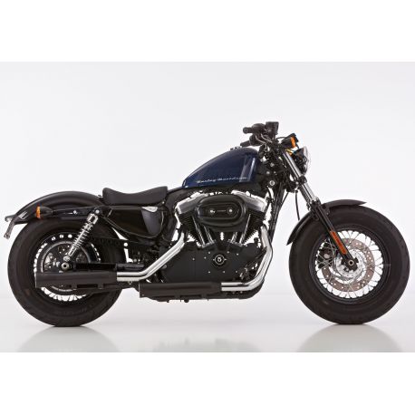 Echappement Falcon Double GROOVE Harley Davidson Sportster XL 883 L / N 2017 XL 1200 C / CA / CB / X / T 2017 XL 1200 Roadster 2