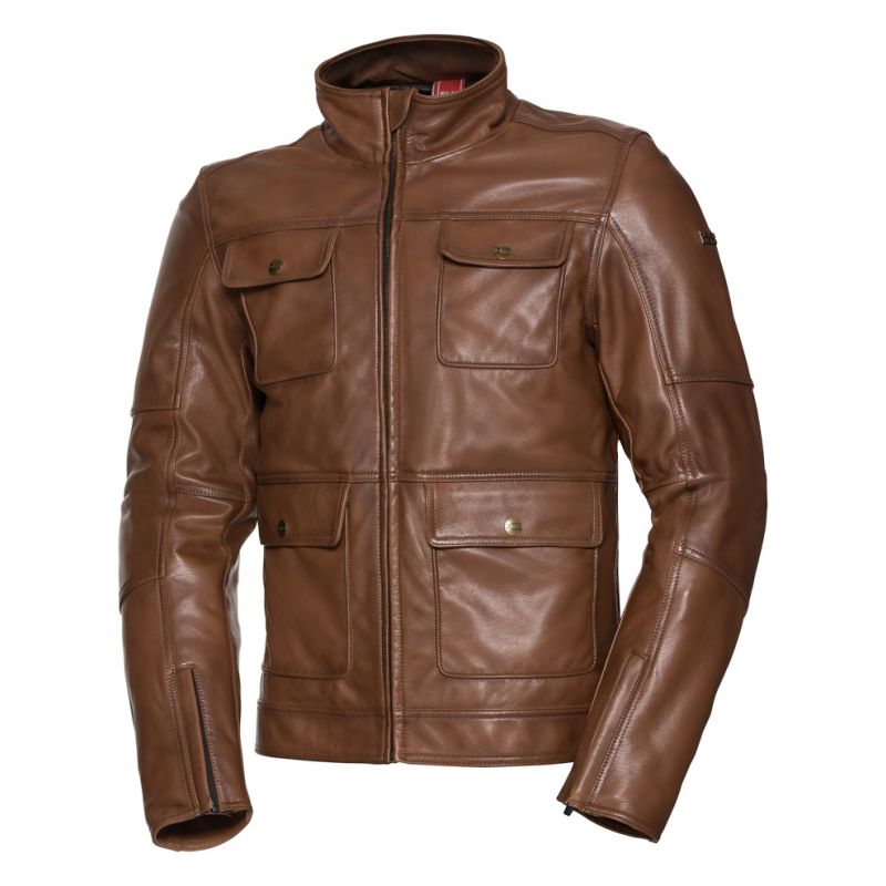 Blouson moto IXS CLASSIC LD CRUISER cuir look usé pour un look rétro