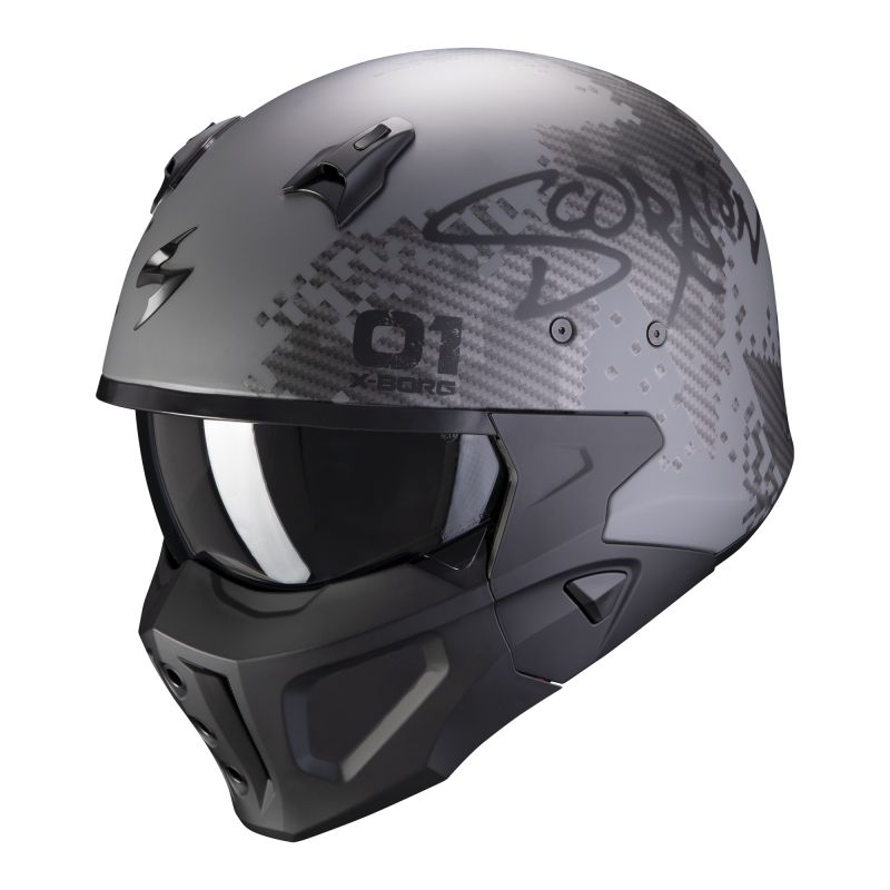 Casque moto SCORPION COVERT X XBORG casque look original au meilleur prix equip'moto