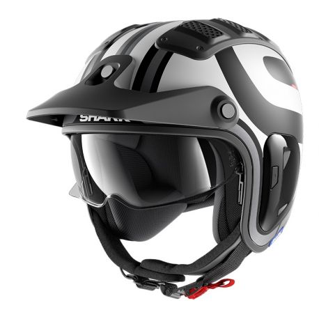 Casque jet SHARK X-DRAK 2 THRUST-R MAT