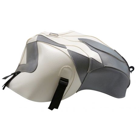 Tapis de reservoir BAGSTER APRILIA TUONO 2006-2010 RSV1000 2004-2010 BLANC / DAMIER ACIER 2007-2010 blanc/damier acier