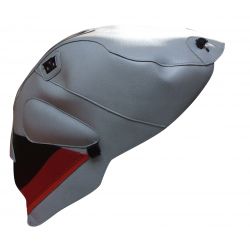 Tapis de reservoir BAGSTER APRILIA TUONO TUONO RACING 2005 gris/deco rouge et noir