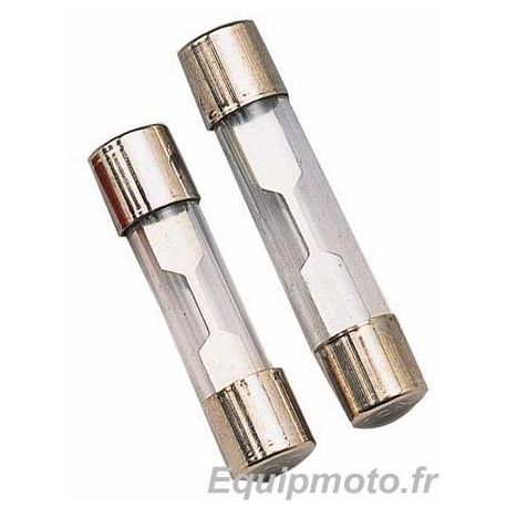 Fusibles en Verre 5 pièces 10 amp / 25 mms long
