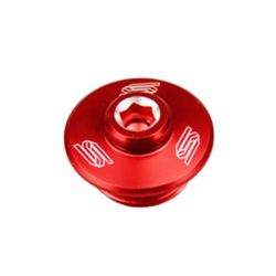 Bouchons carter moteur latéraux SCAR rouge Suzuki