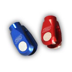 Chape de réglage de frein arrière SCAR alu bleu Yamaha BC102B