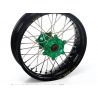 Jante HAAN WHEELS supermotard moto KAWASAKI KX250F-KX450F 2006-2016 17.00x3.5 avant moyeu vert 0
