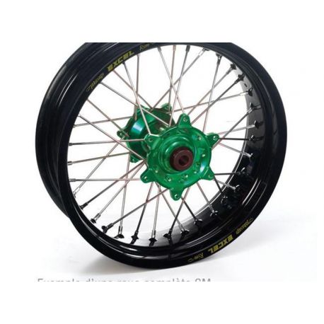 Jante HAAN WHEELS supermotard moto KAWASAKI KX125-250 2003-2005 arriere moyeu or