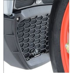 Protections de radiateur huile noir R&G racing Aprilia RSV4RR RSV4RF TUONO V4R 2015-2024