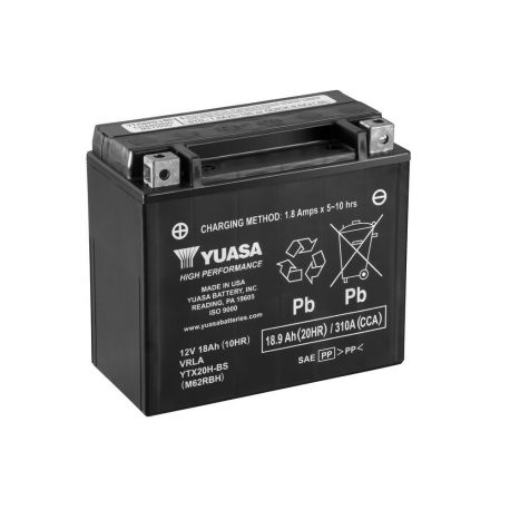 Batteries moto YUASA YTX20H-BS