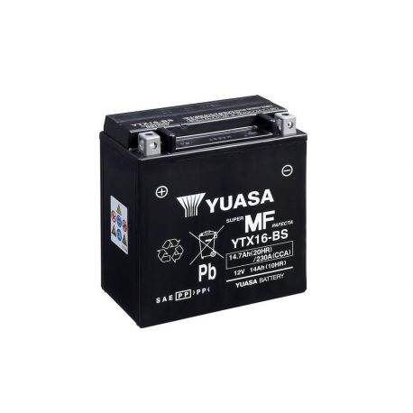 Batteries moto YUASA YTX16-BS