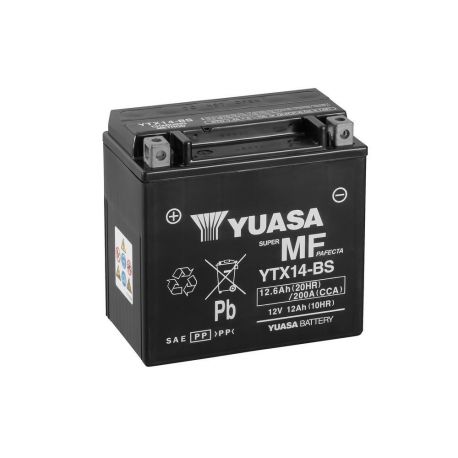 Batteries moto YUASA YTX14-BS