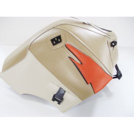 Tapis de reservoir BAGSTER HONDA XL600V TRANSALP 1997-2000 CHAMPAGNE/ORANGE FONCE/MASTIC