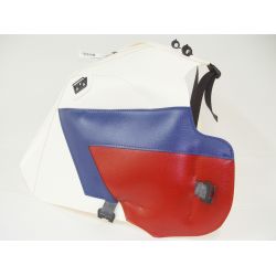 Tapis de reservoir BAGSTER HONDA XRV750 AFRICA TWIN 1990-1992 BLANC/POINTES BLEU/ROUGE