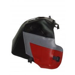 Tapis de reservoir BAGSTER HONDA XRV750 AFRICA TWIN 1990-1992 NOIR/POINTE ACIER/ROUGE