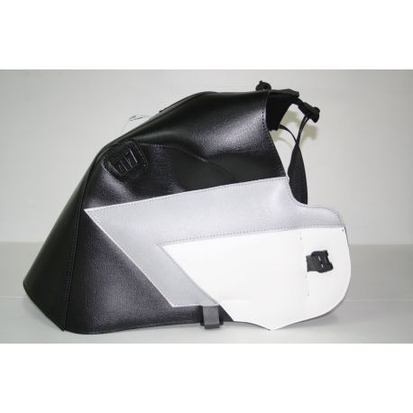 Tapis de reservoir BAGSTER HONDA XRV750 AFRICA TWIN 1990-1992 NOIR/POINTES GRIS/BLANC