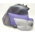 Tapis de reservoir BAGSTER HONDA XRV750 AFRICA TWIN 1990-1992 MARINE/POINTES VIOLET FONCE/ACIER