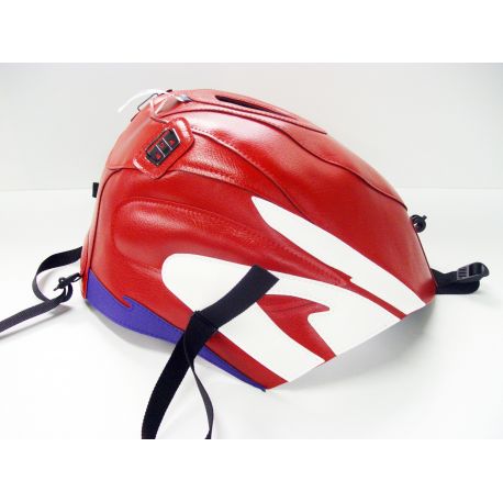Tapis de reservoir BAGSTER HONDA CBR600F / SPORT 1991-1992 ROUGE/BLANC/VIOLET FONCE