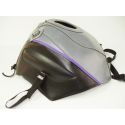 Tapis de reservoir BAGSTER HONDA CBR600F / SPORT 1991-1992 ACIER/NOIR/LISERE VIOLET
